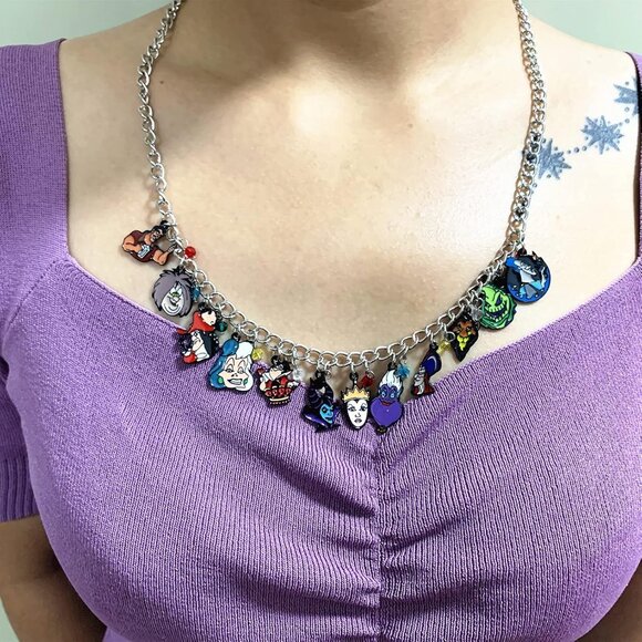 Horror Charm Necklace Women Zinc Multicolored Gift for Party or Casual - Picture 6 of 6